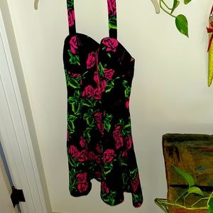 Betsy’s Johnson new with tags can rose dress size extra small never been worn